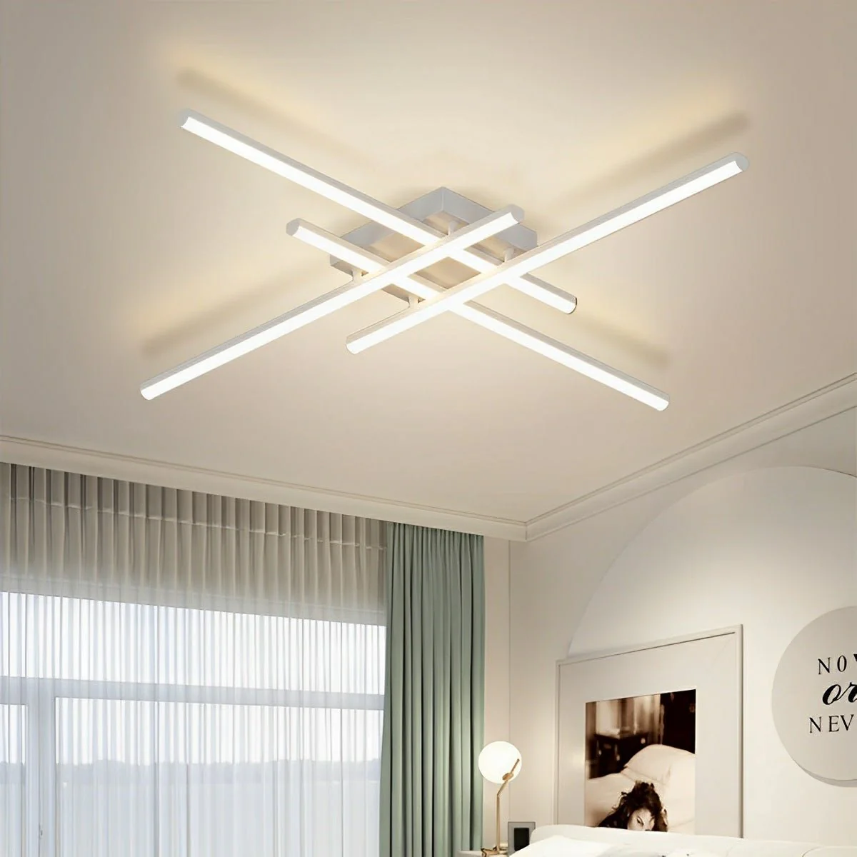 Modern Minimalist Geometric Long Strip LED Ceiling Light - Image 8