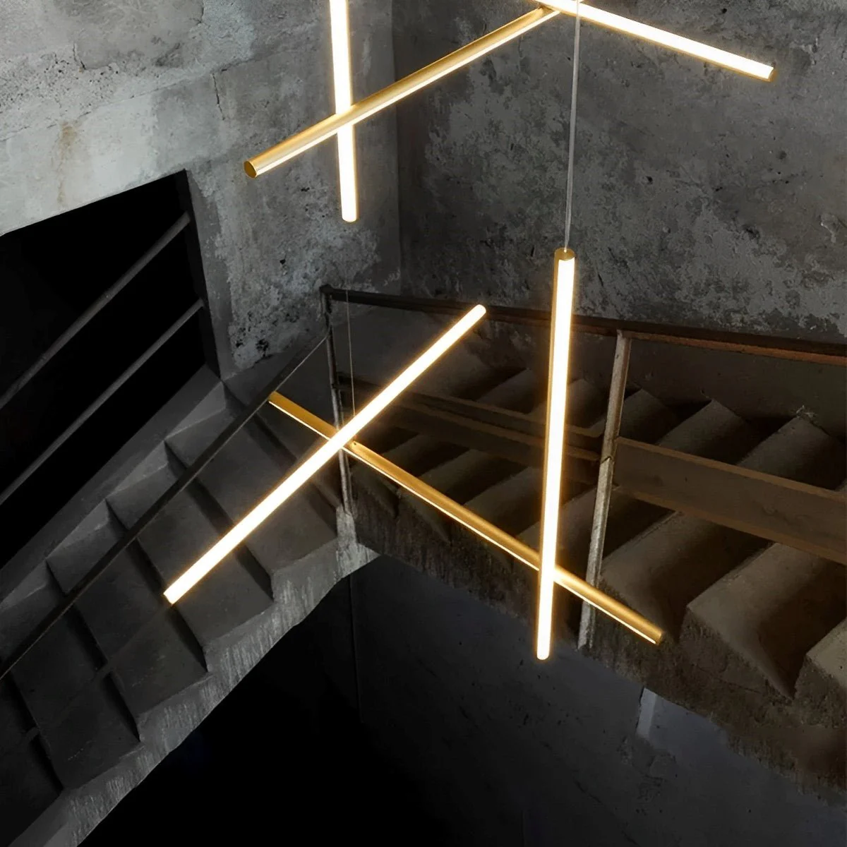 Modern Minimalist Geometric Outline Lines Light Pendant Lights - Image 3