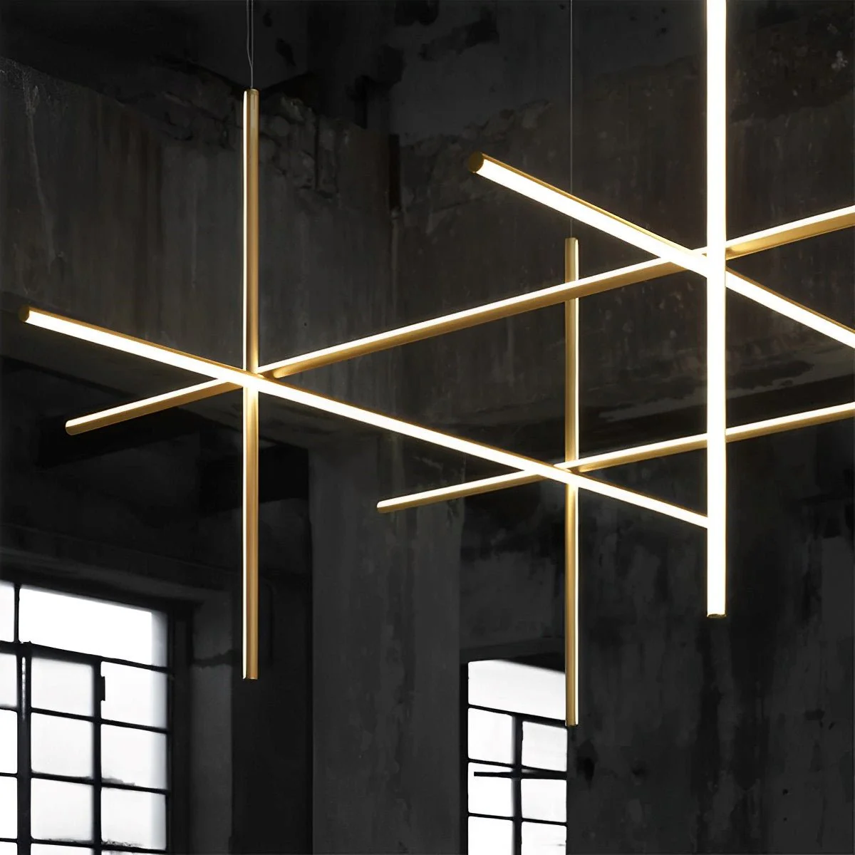 Modern Minimalist Geometric Outline Lines Light Pendant Lights - Image 5