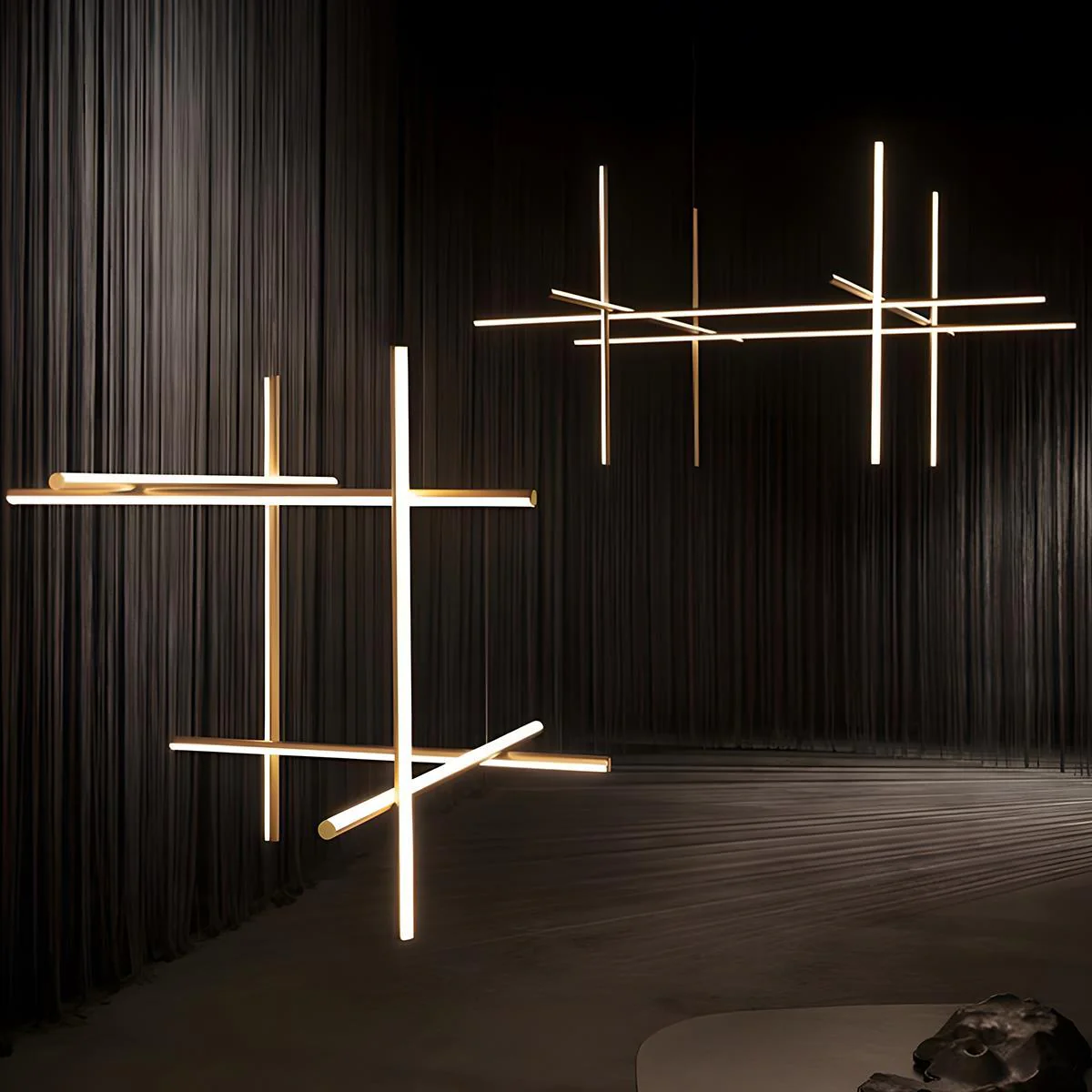 Modern Minimalist Geometric Outline Lines Light Pendant Lights - Image 8
