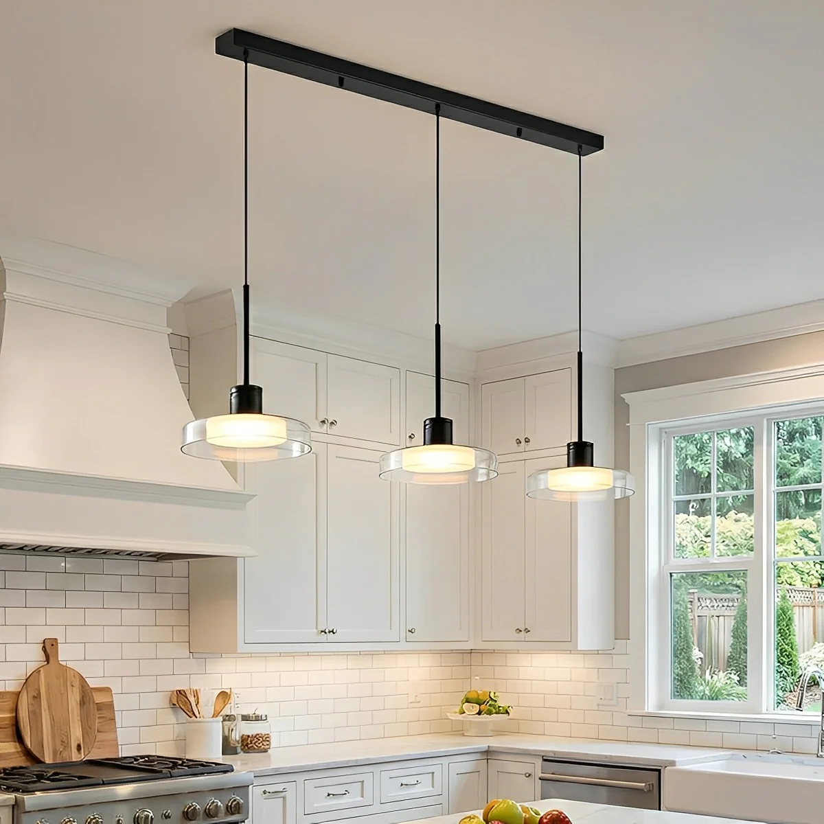 Modern Minimalist Glass Indoor Bar Pendant Lights - Image 4