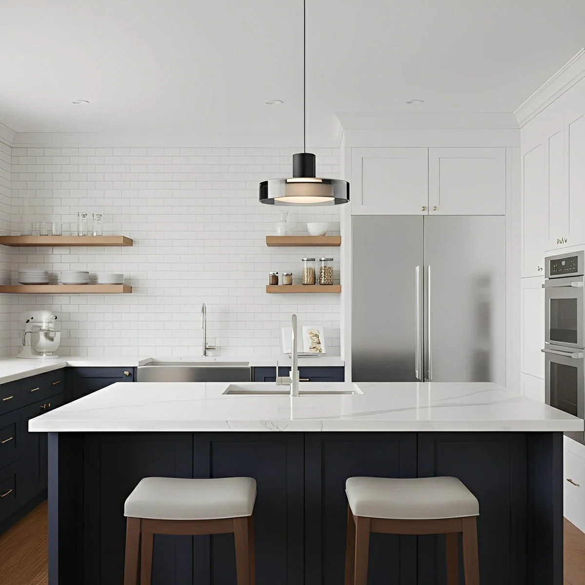 Modern Minimalist Glass Indoor Bar Pendant Lights - Image 6