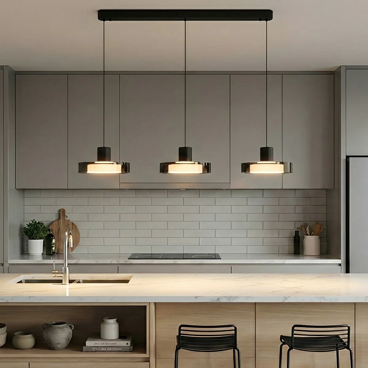 Modern Minimalist Glass Indoor Bar Pendant Lights - Image 7
