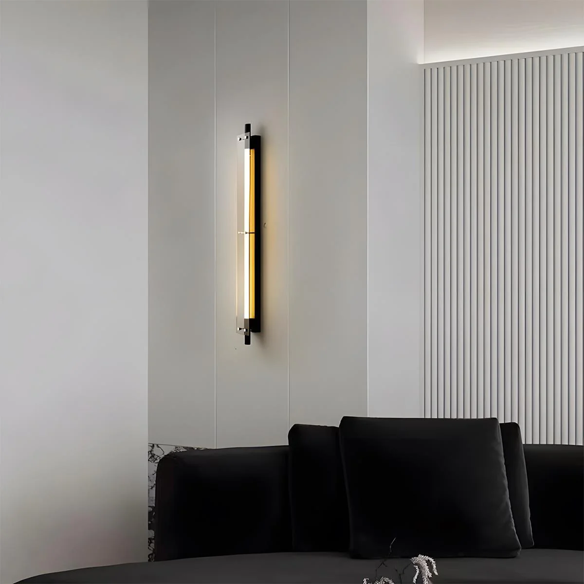 Modern Minimalist Glass Long Strip LED Indoor Wall Sconce - Image 5