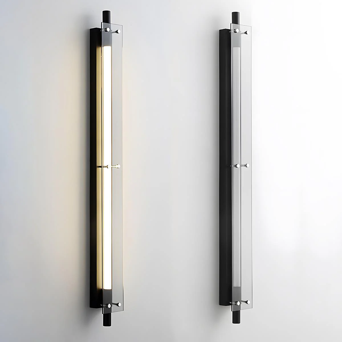 Modern Minimalist Glass Long Strip LED Indoor Wall Sconce - Image 7