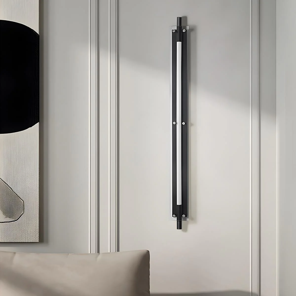 Modern Minimalist Glass Long Strip LED Indoor Wall Sconce - Image 9