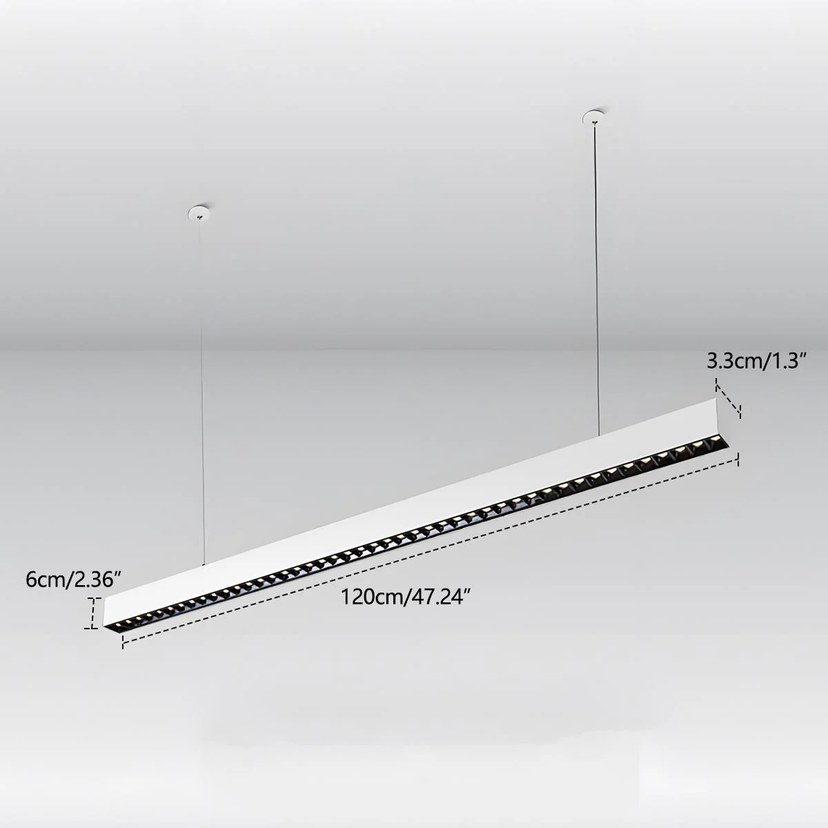 Modern Minimalist Grille LED Long Strip Light - Image 10