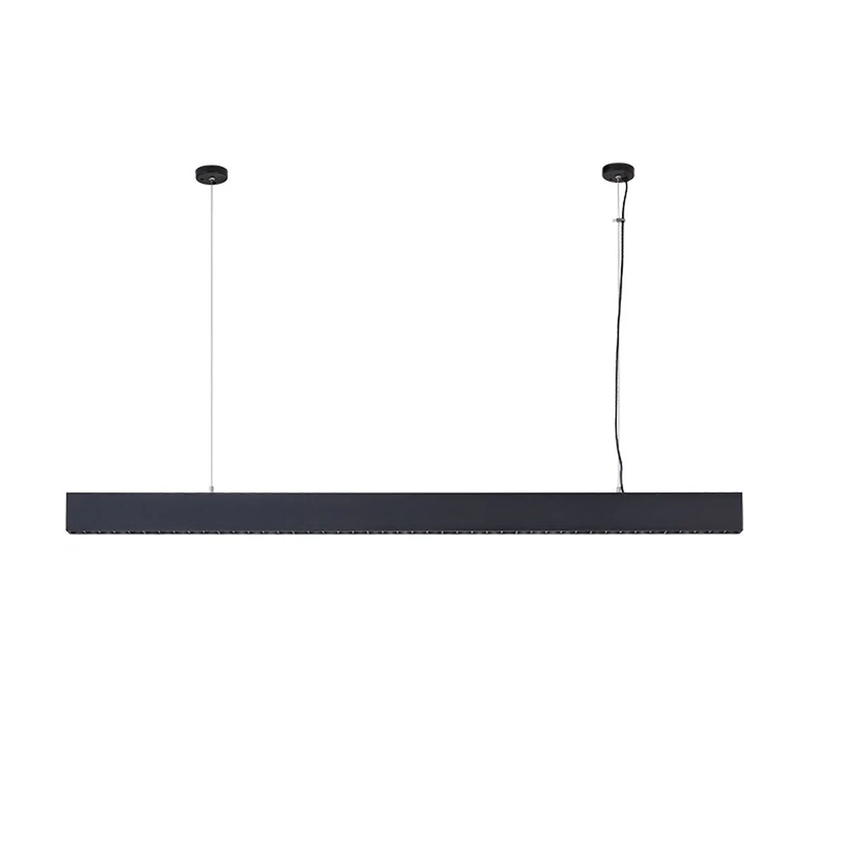 Modern Minimalist Grille LED Long Strip Pendant Lights - Image 12