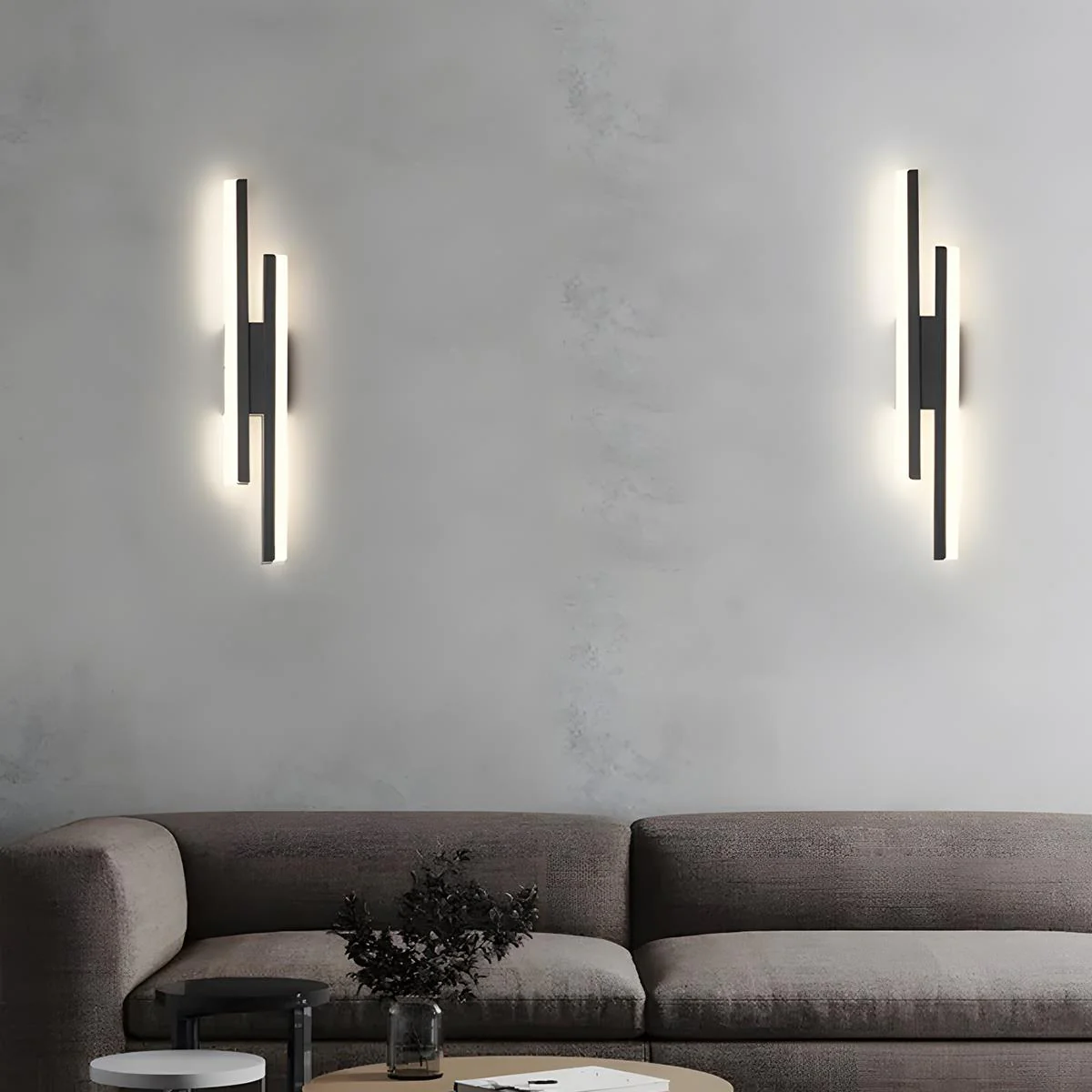 Modern Minimalist H-Shape Long Strip LED Wall Sconce - Image 4