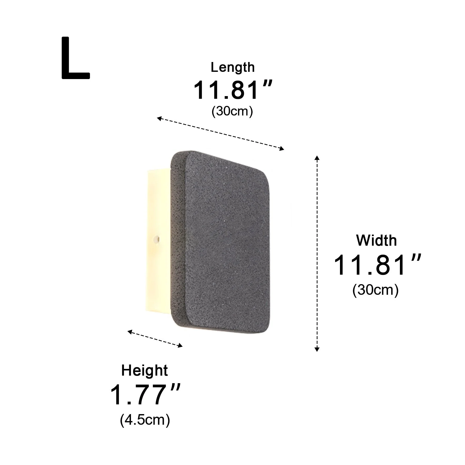 Modern Minimalist Indoor Concrete LED Wall Sconces - Image 15