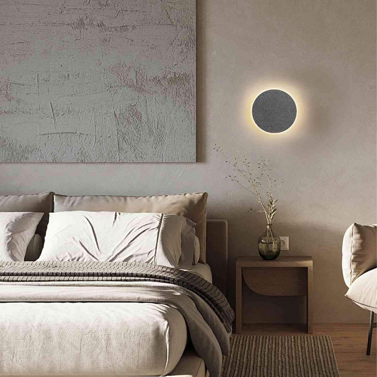 Modern Minimalist Indoor Concrete LED Wall Sconces - Image 3
