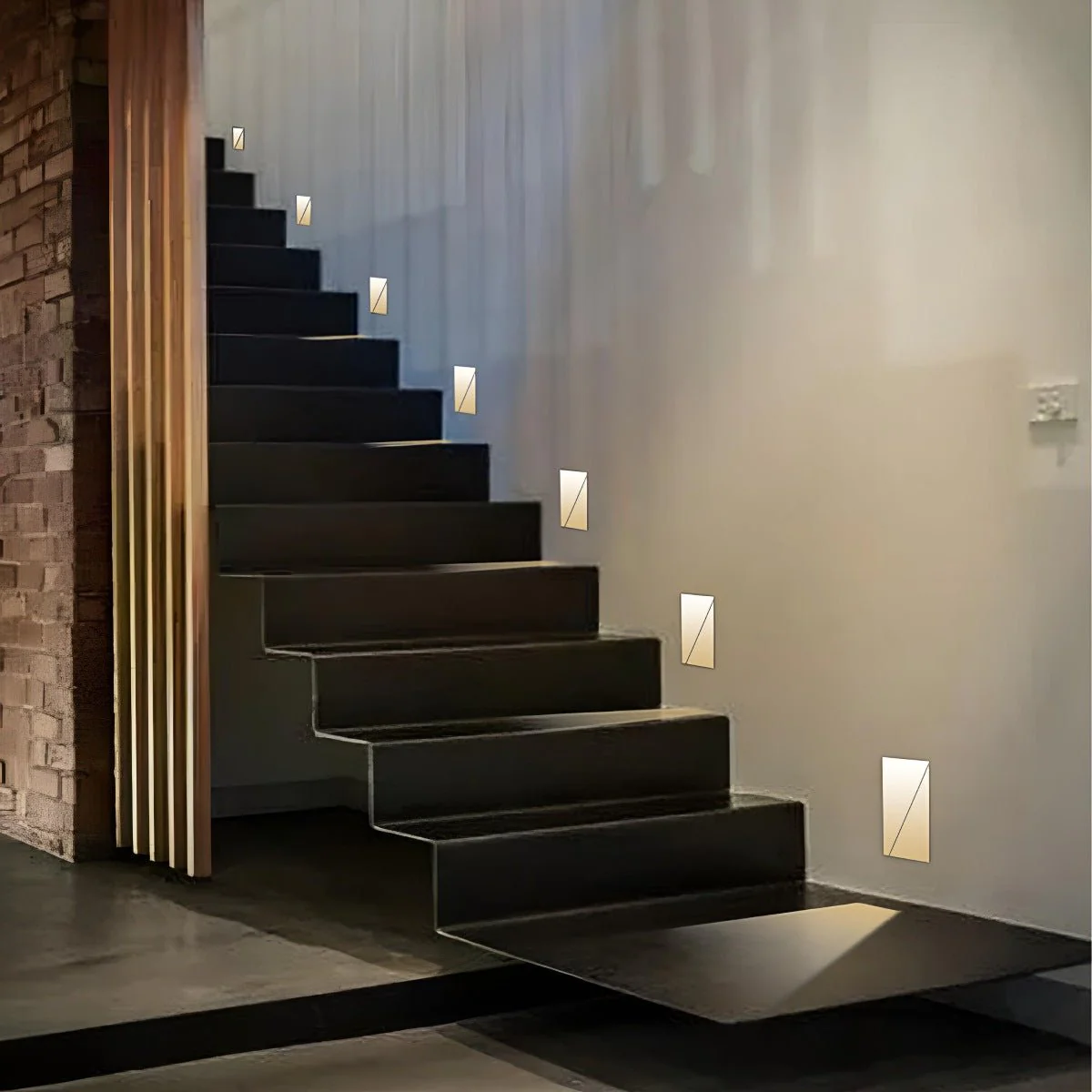 Modern Minimalist Indoor LED Recessed Stairway Light Foot Light - Image 3