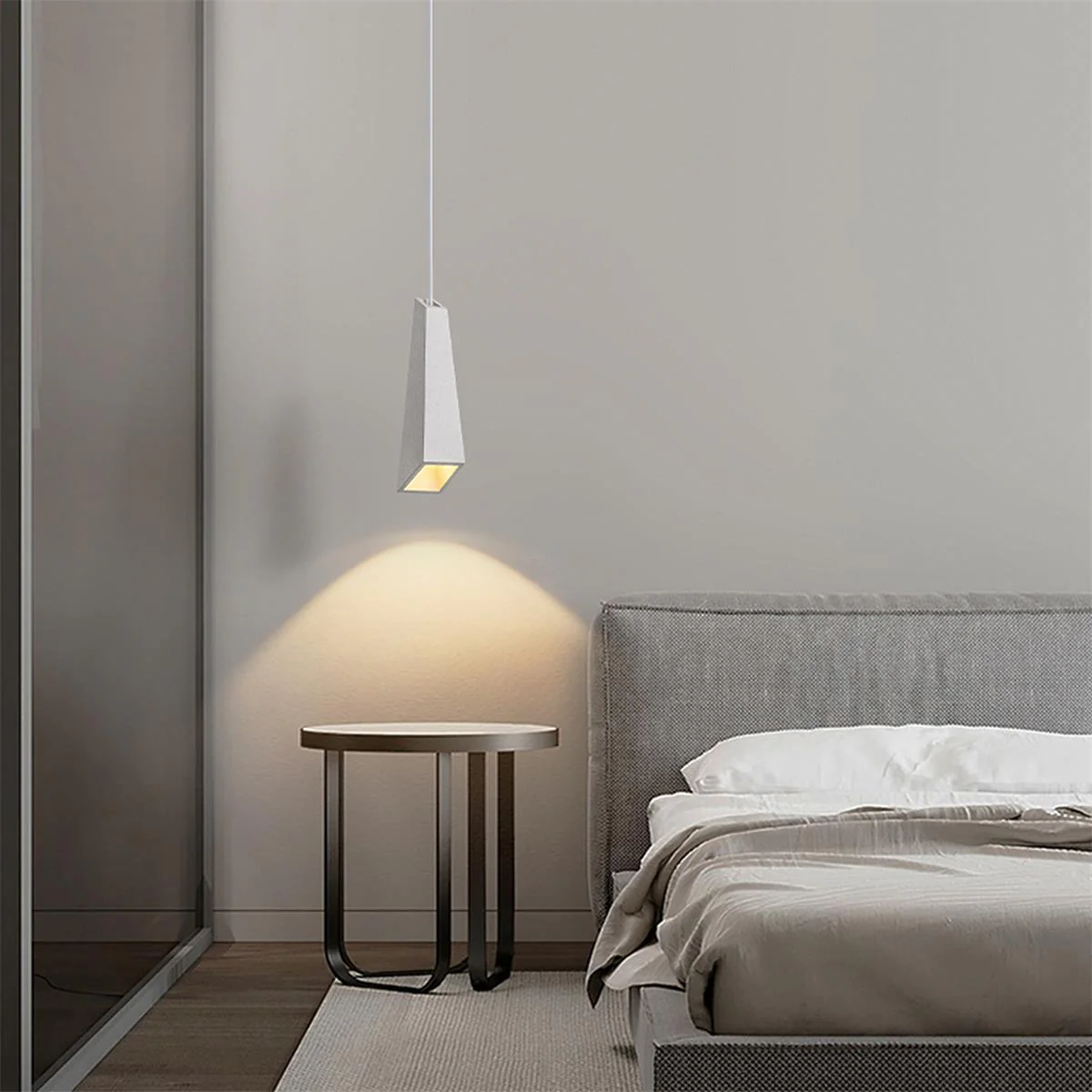 Modern Minimalist Industrial Indoor Concrete LED Pendant Lights - Image 3