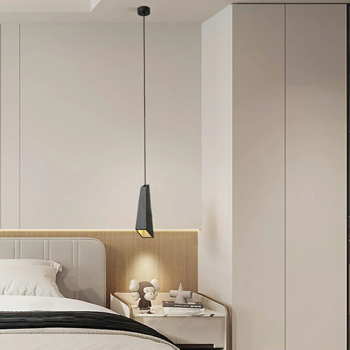 Modern Minimalist Industrial Indoor Concrete LED Pendant Lights - Image 4