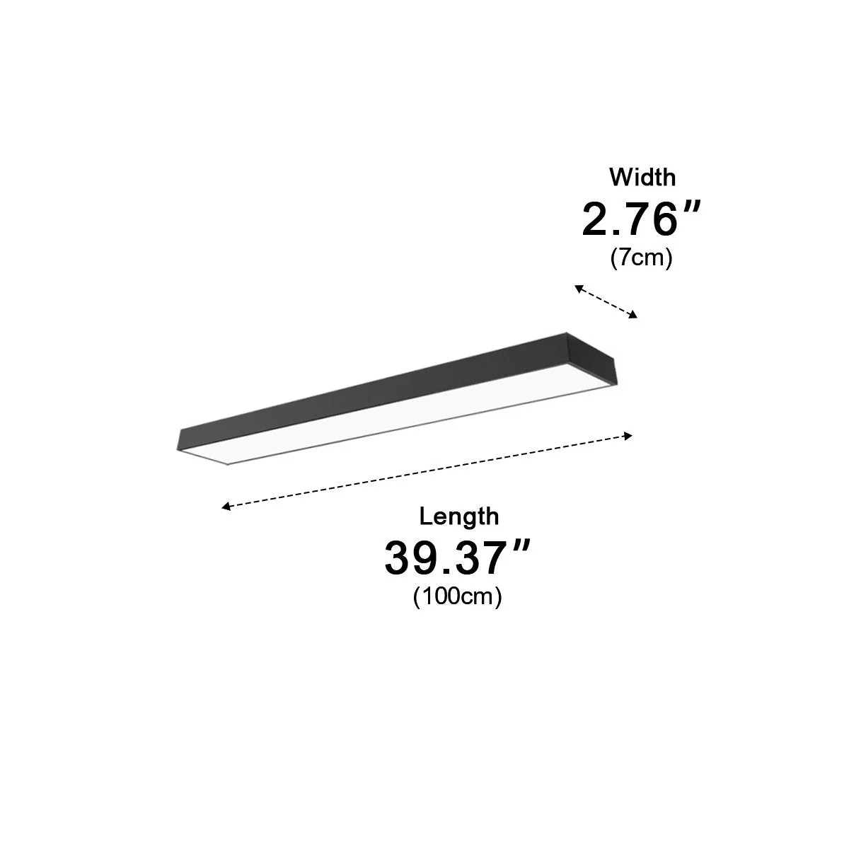 Modern Minimalist LED Long Strip Office Pendant Lights - Image 10