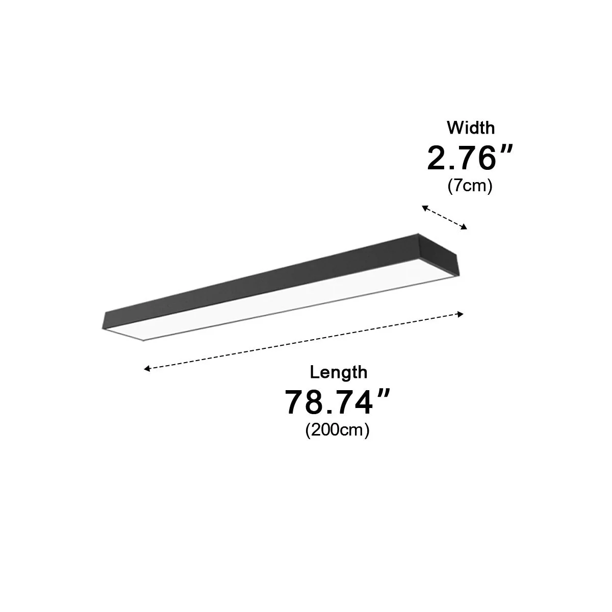 Modern Minimalist LED Long Strip Office Pendant Lights - Image 13