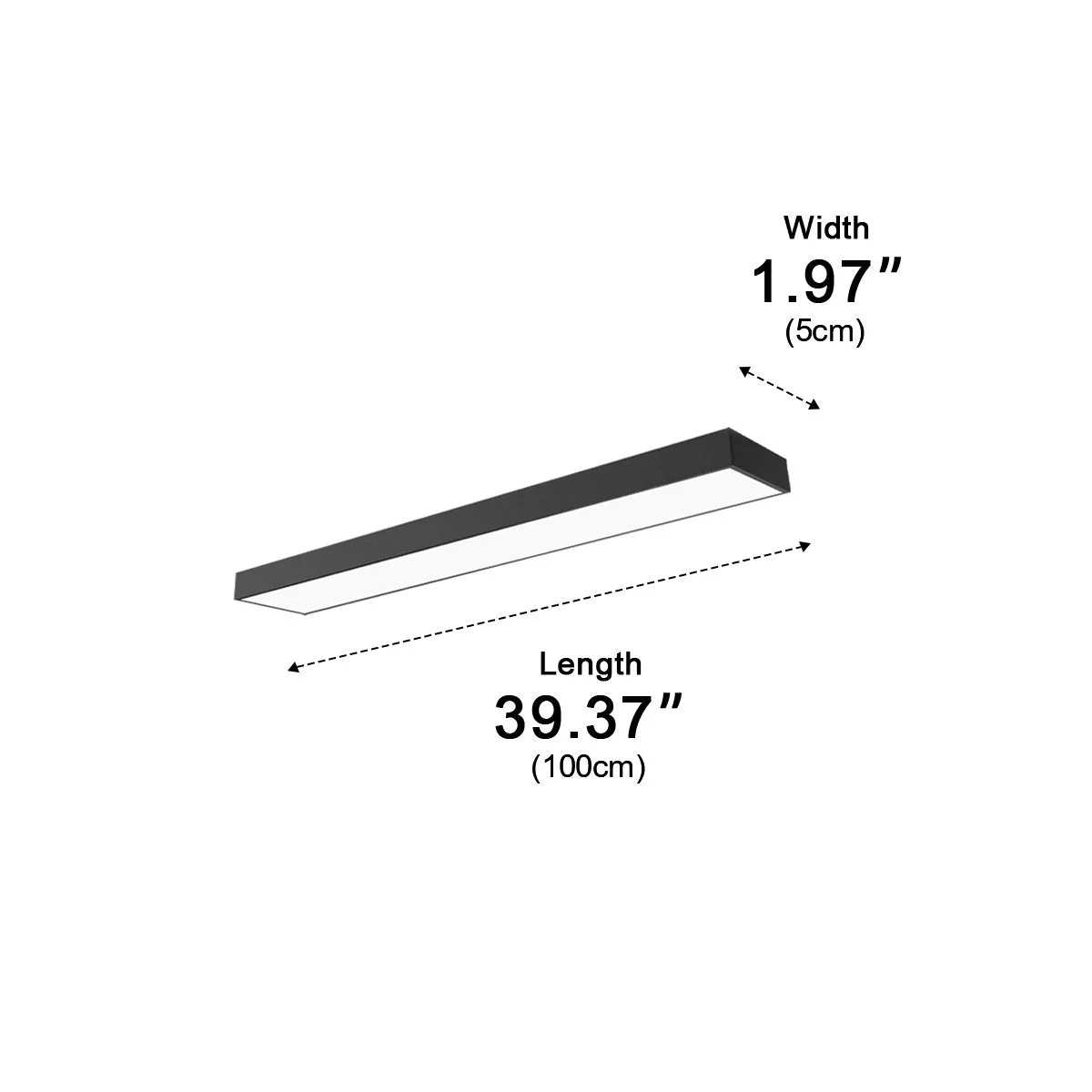 Modern Minimalist LED Long Strip Office Pendant Lights - Image 15