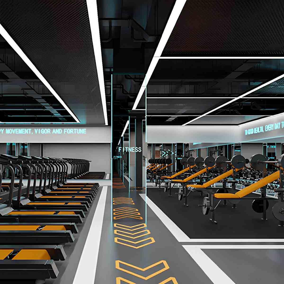Modern Minimalist LED Long Strip Office Pendant Lights - Image 3