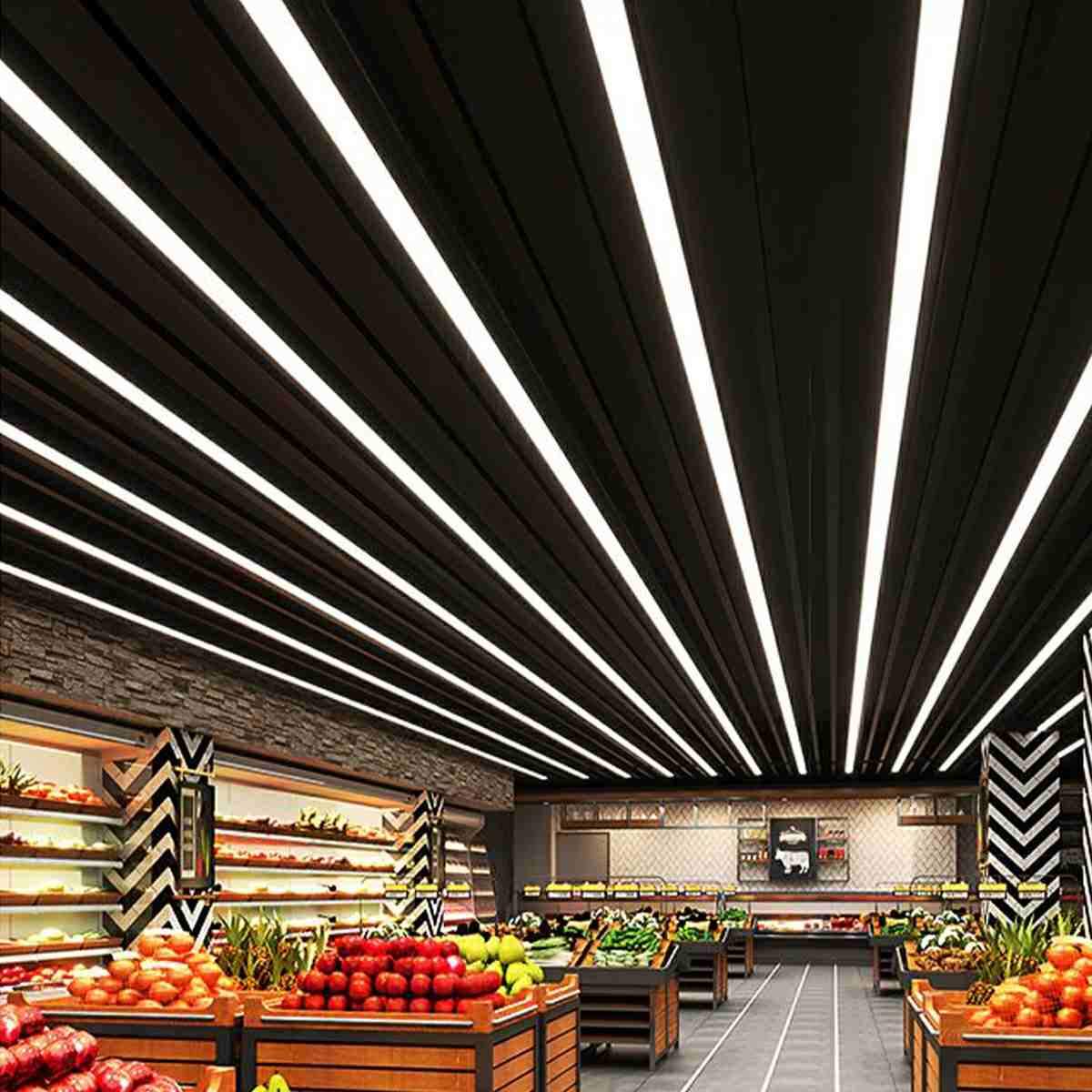 Modern Minimalist LED Long Strip Office Pendant Lights - Image 5