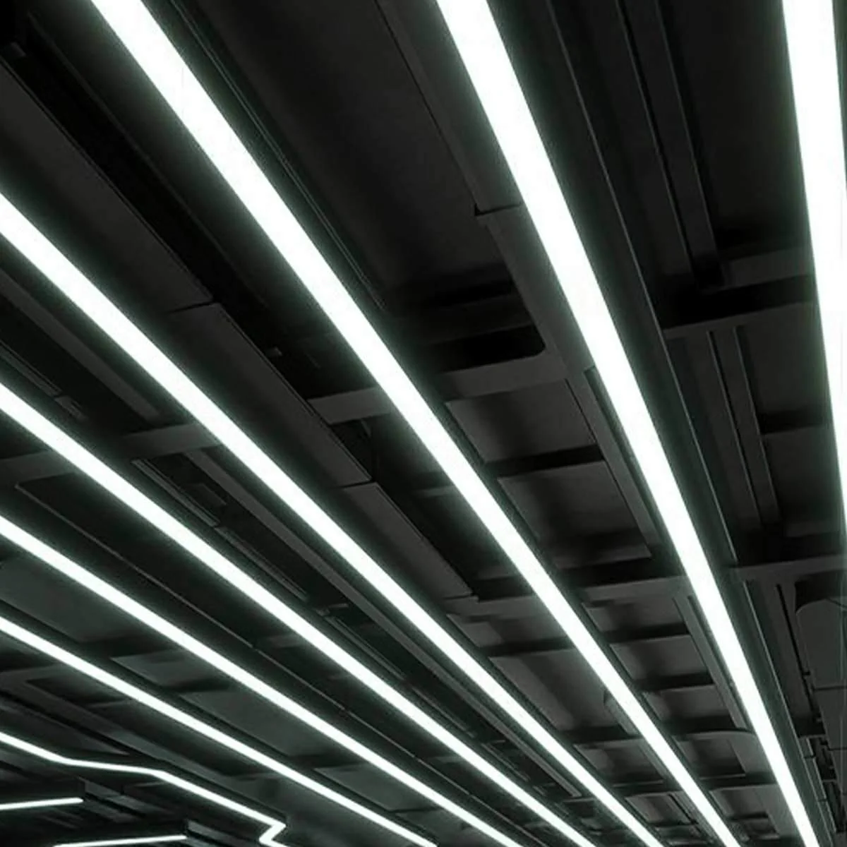 Modern Minimalist LED Long Strip Office Pendant Lights - Image 6