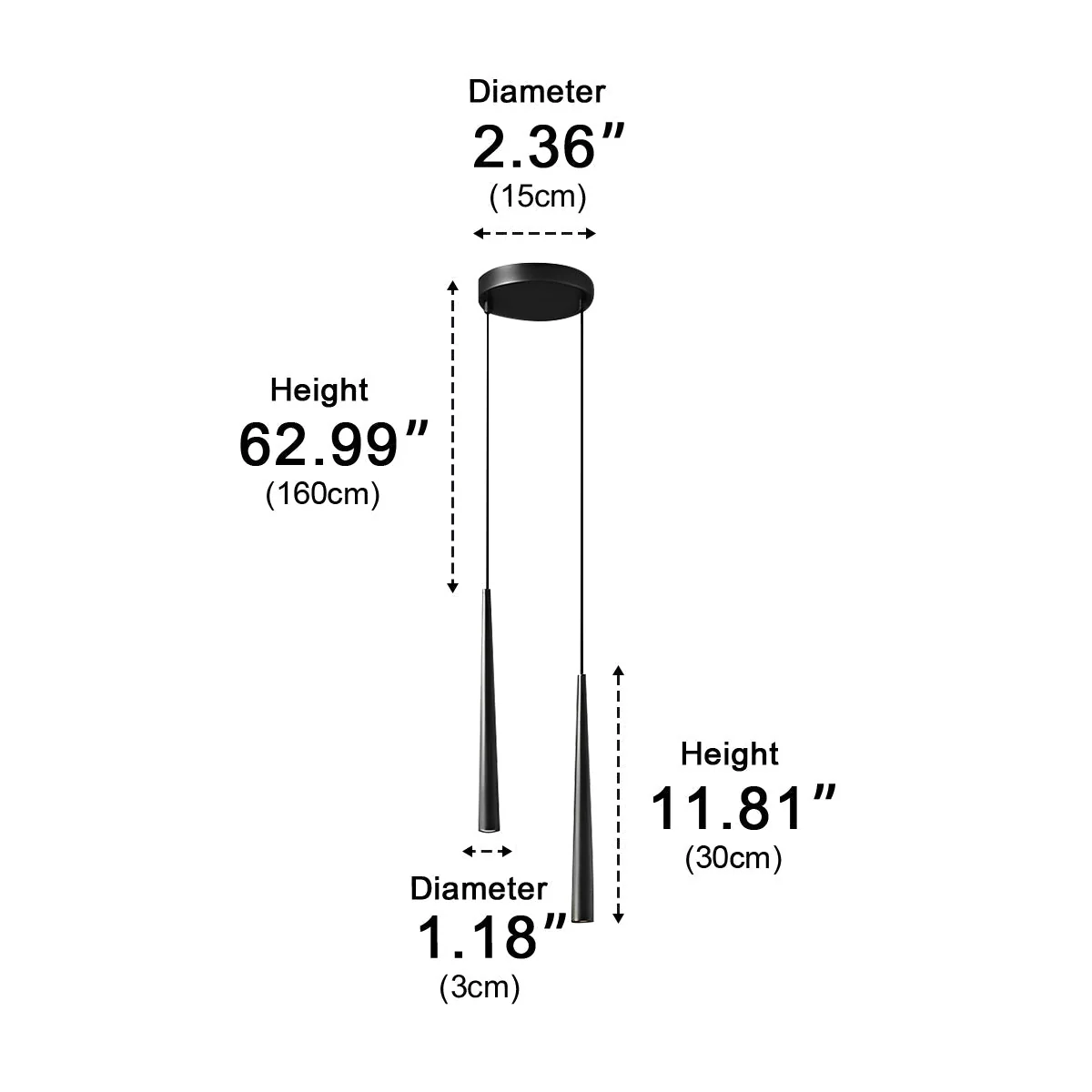 Modern Minimalist Long Strip Bar LED Pendant Lights - Image 12