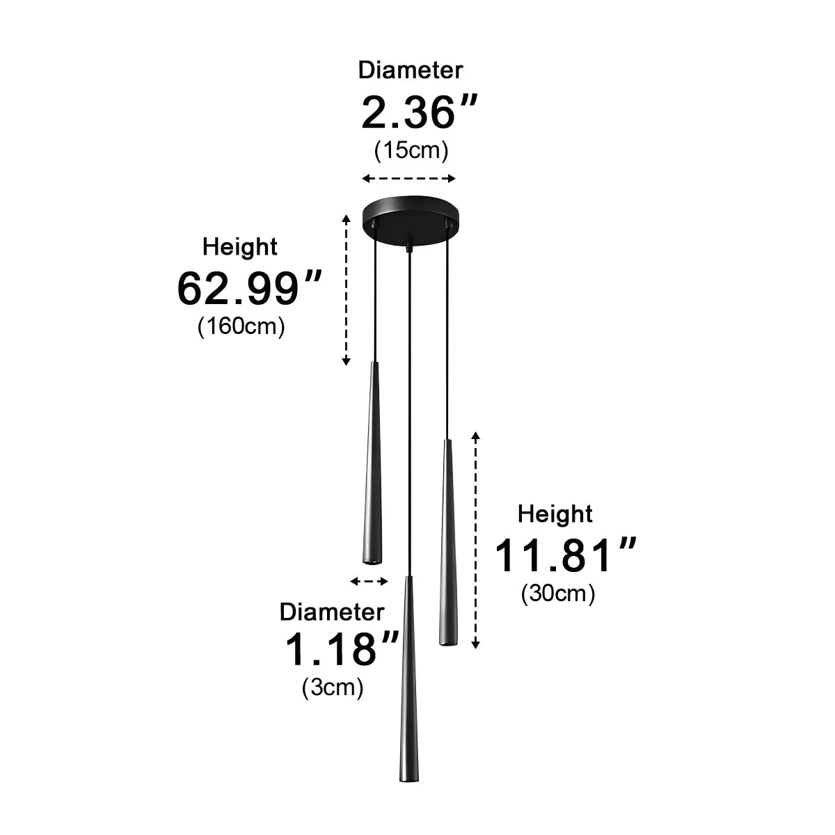 Modern Minimalist Long Strip Bar LED Pendant Lights - Image 13