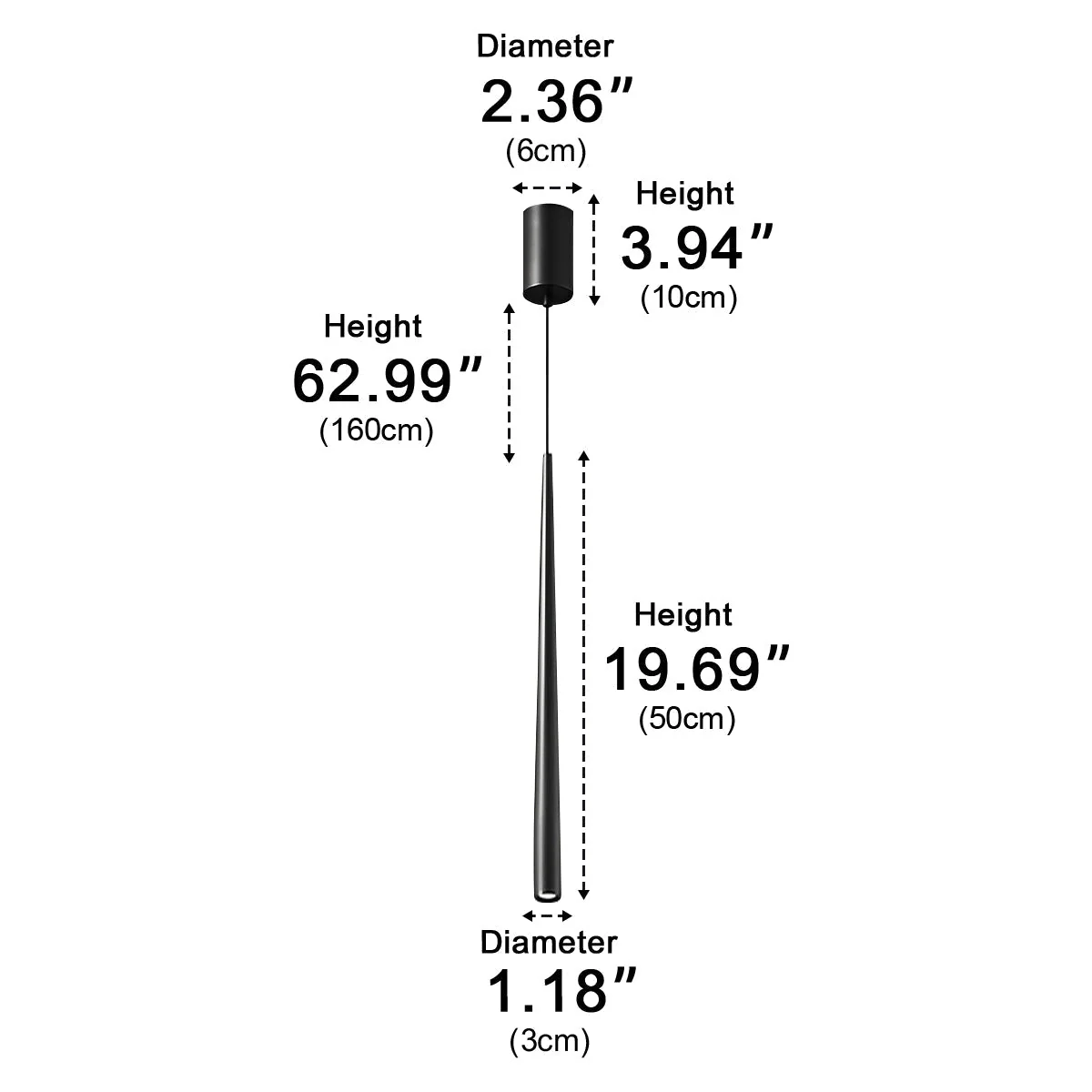 Modern Minimalist Long Strip Bar LED Pendant Lights - Image 16