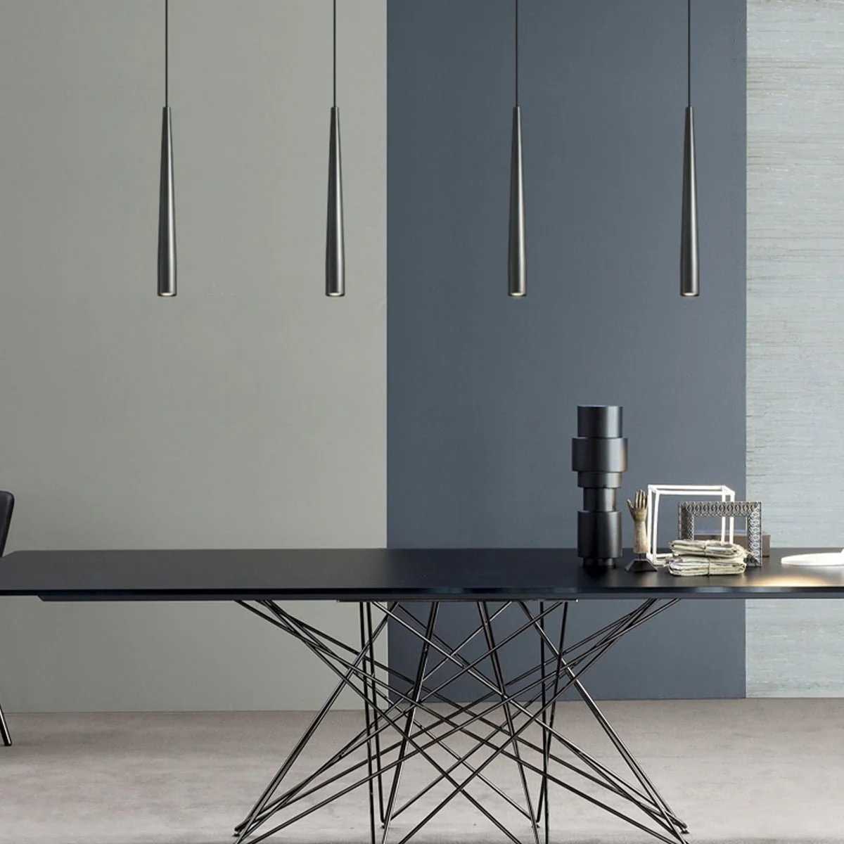 Modern Minimalist Long Strip Bar LED Pendant Lights - Image 5