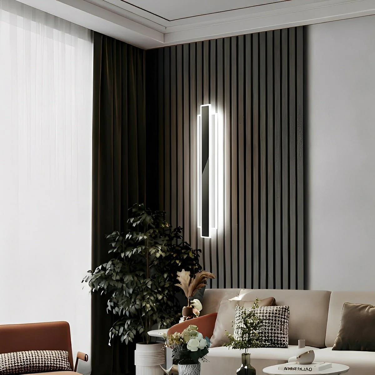 Modern Minimalist Long Strip LED Wall Sconces - Image 6