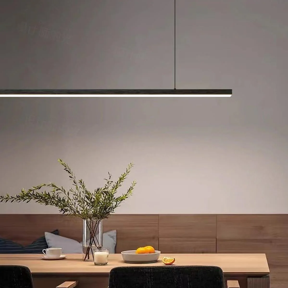 Modern Minimalist Long Strip Light Pendant Lights up and down adjustable - Image 3