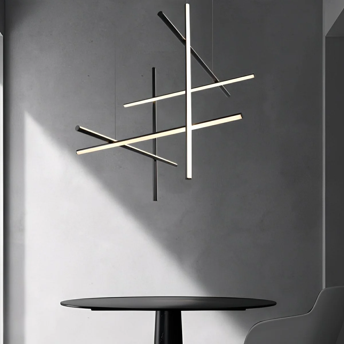 Modern Minimalist LOS Coordinates Geometric Linear LED Pendant Lights