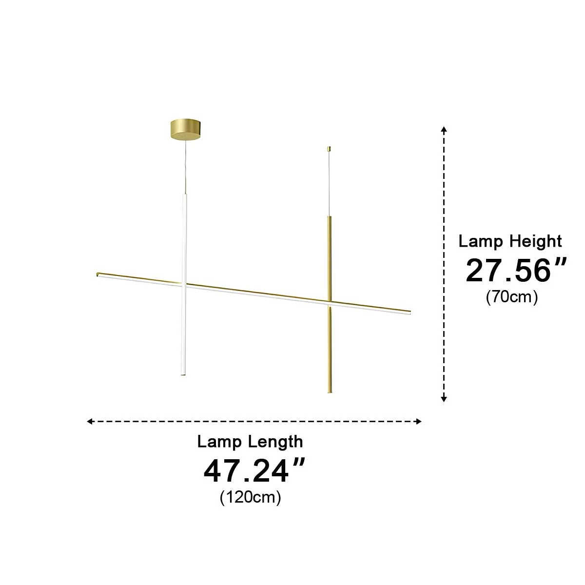 Modern Minimalist LOS Coordinates Geometric Linear LED Pendant Lights - Image 12