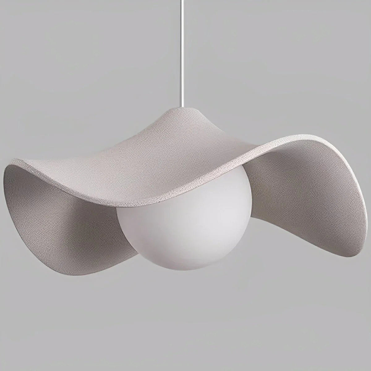 Modern Minimalist Lotus Leaf Concrete LED Pendant Lights - Image 7