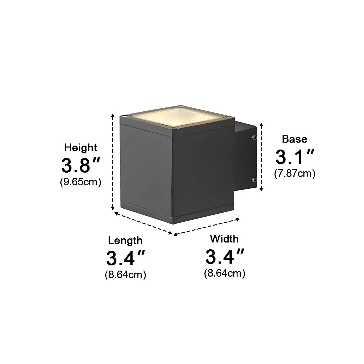 Modern Minimalist Outdoor LED Waterproof Exterior Wall Light for Courtyard Fence - Image 14