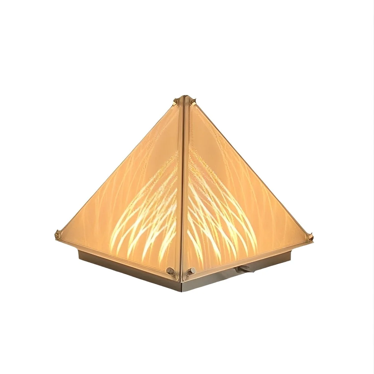 Modern Minimalist Pyramid Dimmable LED Table Lamp - Image 8