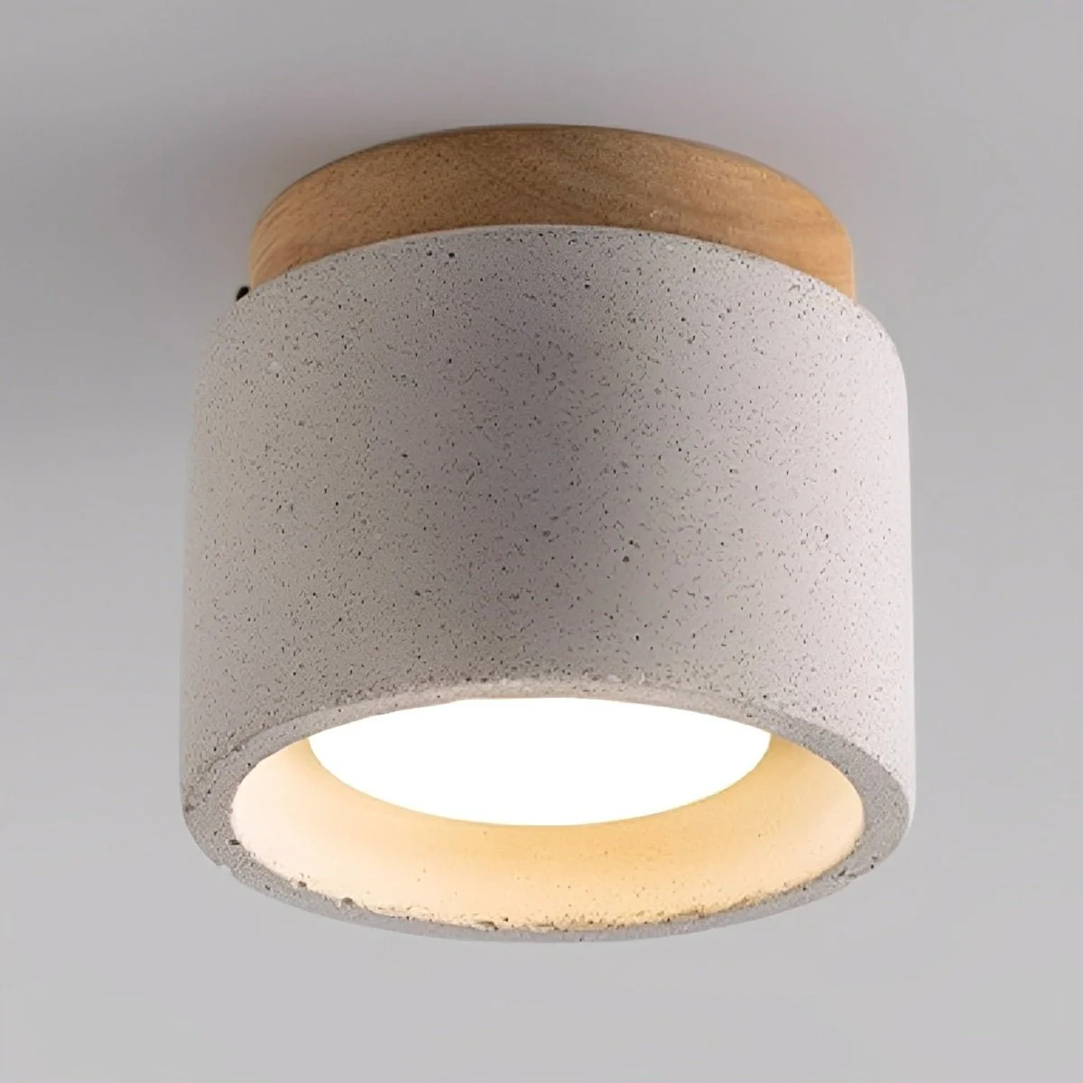 Modern Minimalist Round Concrete LED Ceiling Lights - Image 10