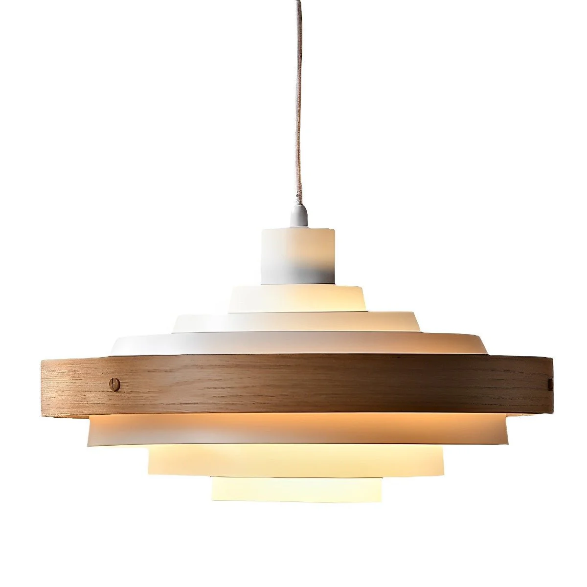 Modern Minimalist Shaded Drum Pendant Light - Image 10