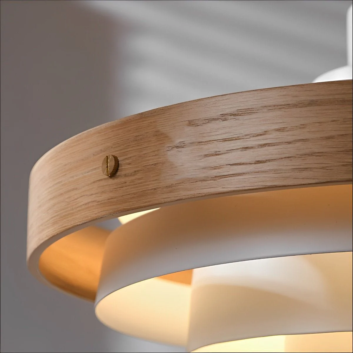 Modern Minimalist Shaded Drum Pendant Light - Image 11