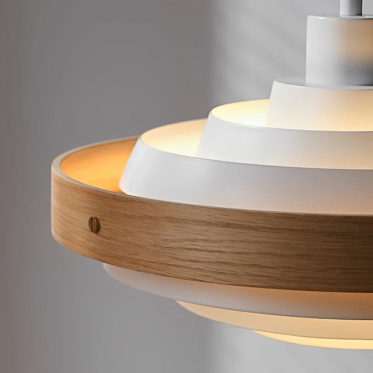 Modern Minimalist Shaded Drum Pendant Light - Image 12
