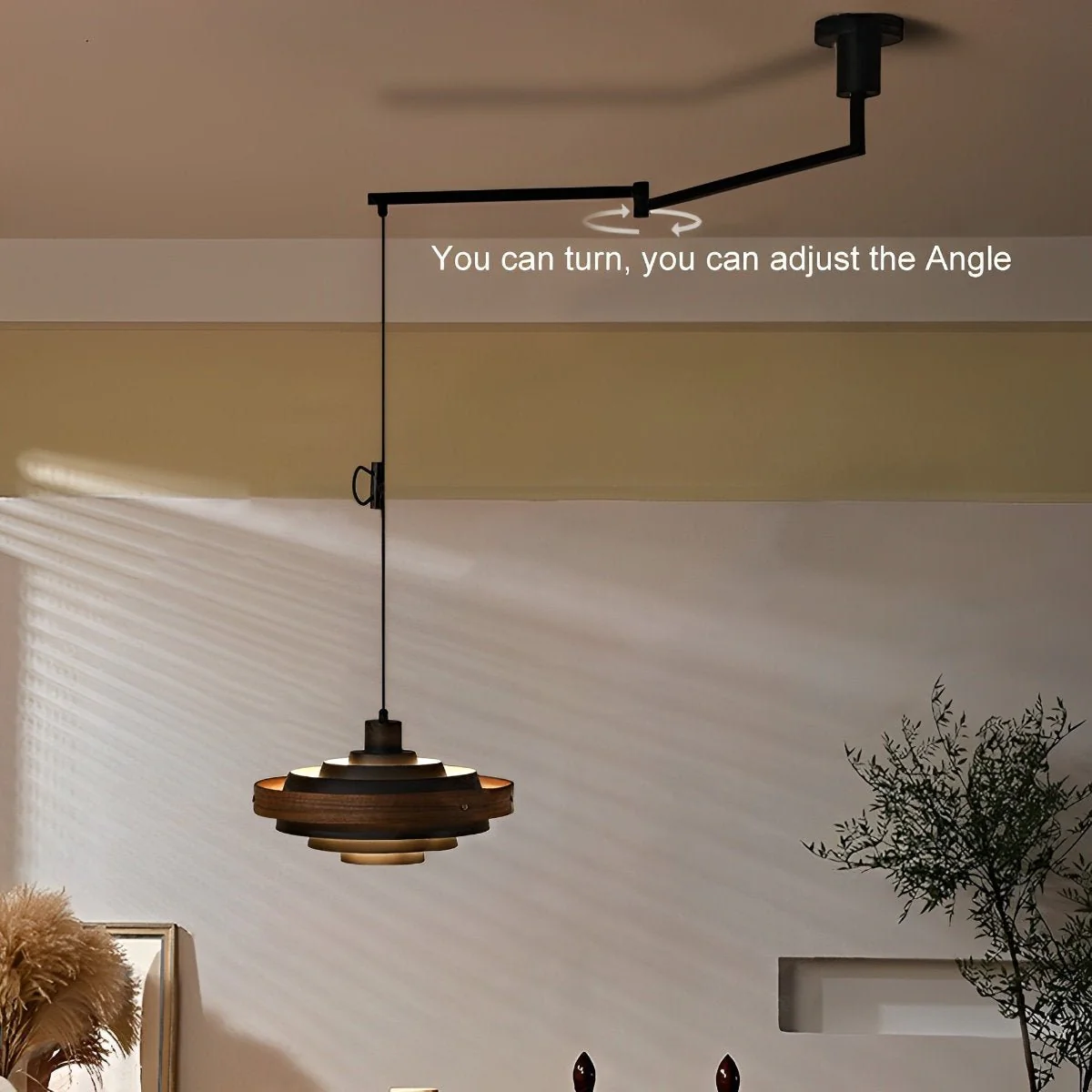 Modern Minimalist Shaded Drum Pendant Light - Image 5
