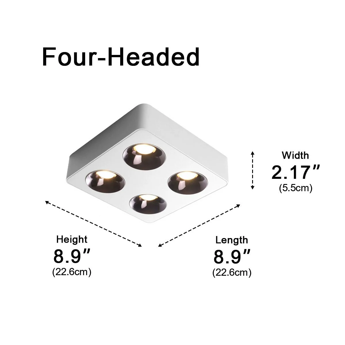 Modern Minimalist Square LED Indoor Ceiling Spot Light - Image 19