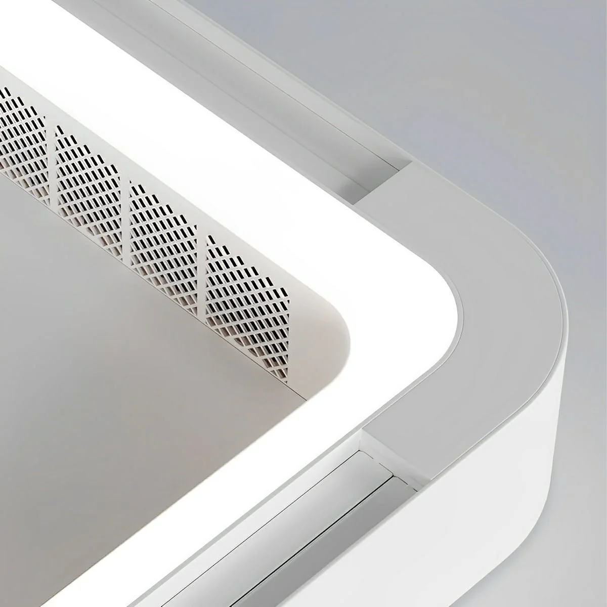 Modern Minimalist Square Mainless Lighting LED Indoor Pendant Fan Lights - Image 7