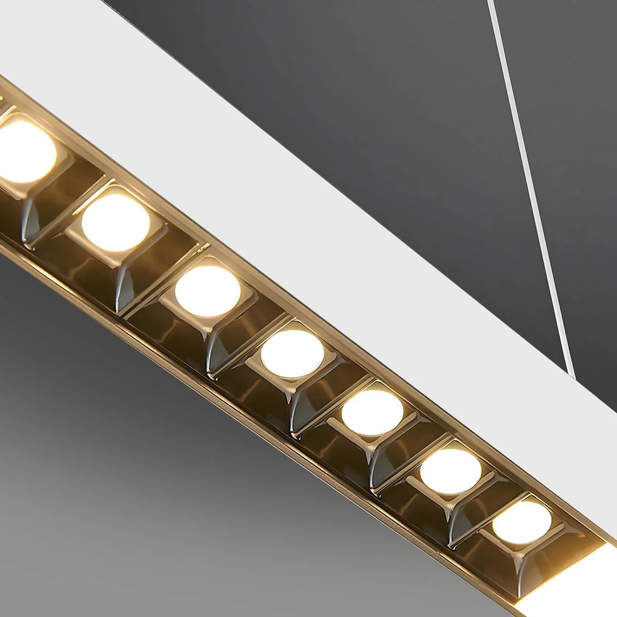 Modern Minimalist Up and Down 2 Way Office Grille LED Long Strip Light - Image 6