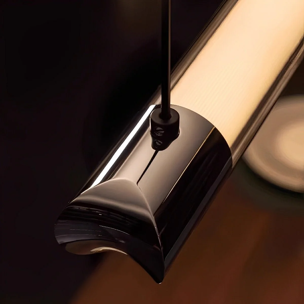 Modern Minimalist Up&Down Dimmable Long Strip LED Pendant Lights - Image 6