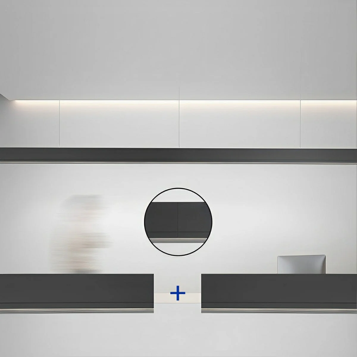 Modern Minimalist Up&Down Linear LED Strip Office Ceiling Pendant Lights - Image 11