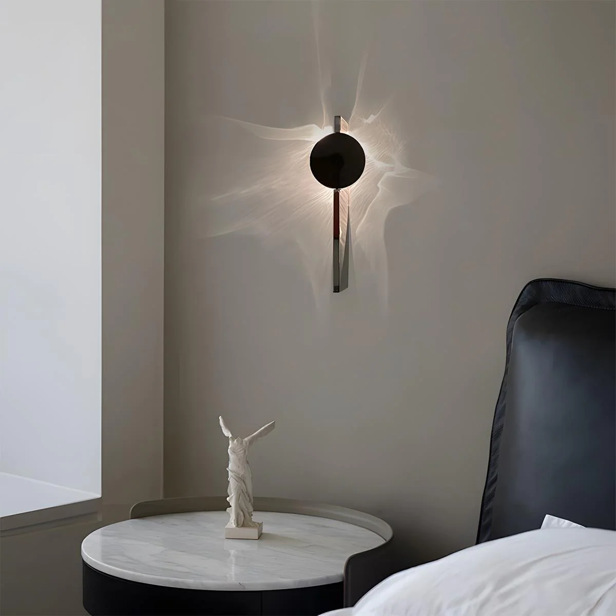 Modern Minimalist Water Waves Rotatable LED Wall Sconce - Image 6