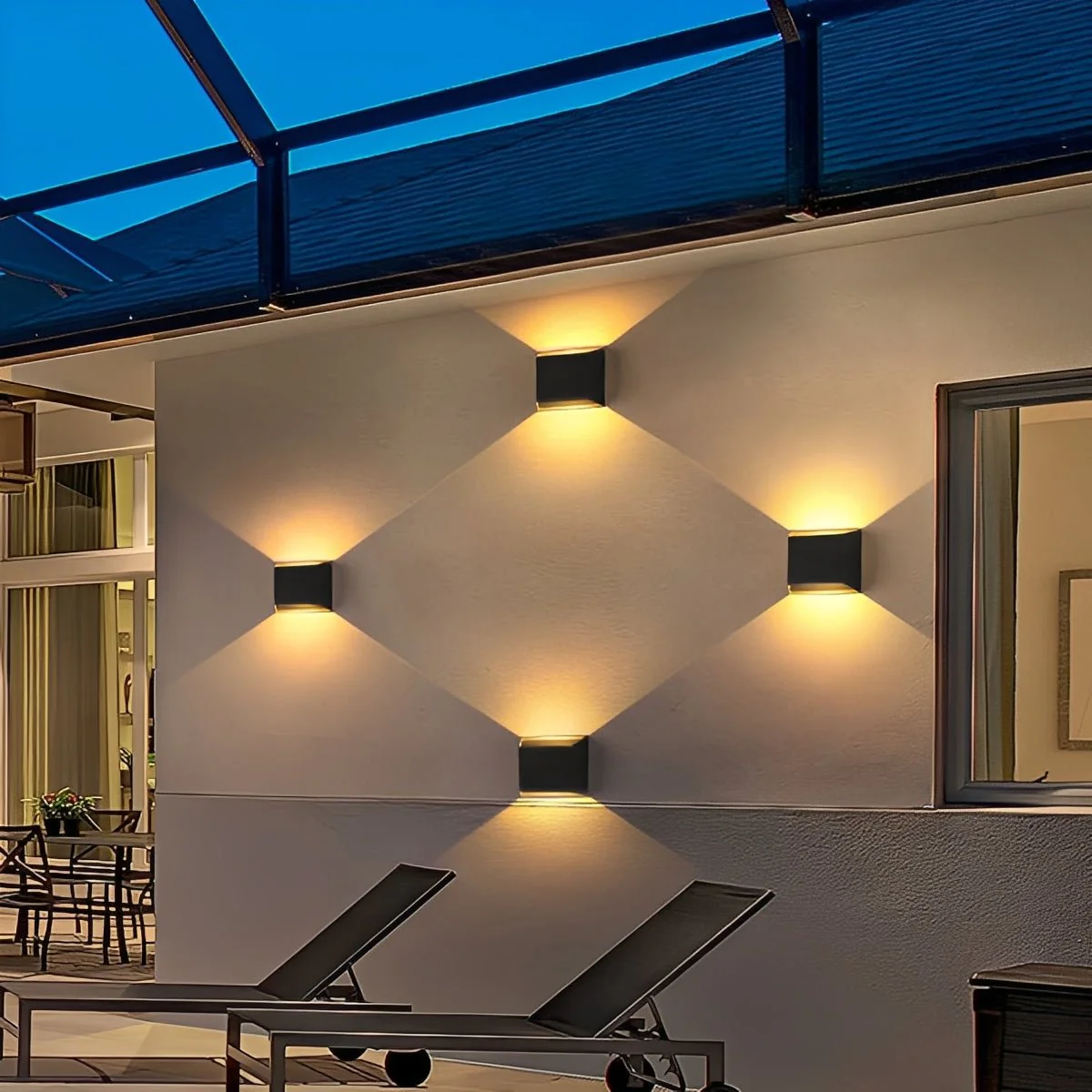 Modern Minimalist Waterproof Rectangular LED Wall Light - Image 4
