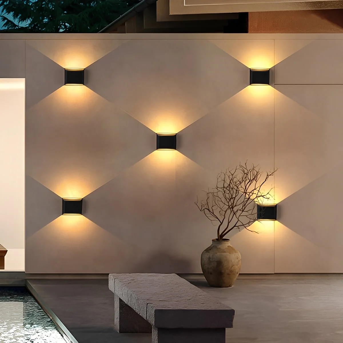 Modern Minimalist Waterproof Rectangular LED Wall Light - Image 6