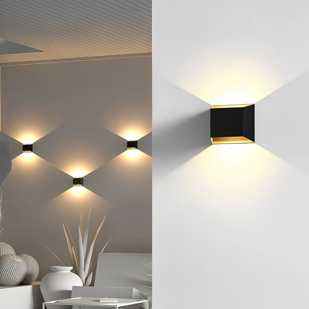 Modern Minimalist Waterproof Rectangular LED Wall Light - Image 7