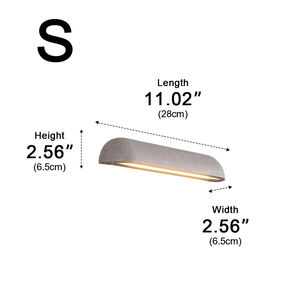 Modern Minimalist Waterproof Outdoor Concrete Long Dome LED Porch Lights - Image 10